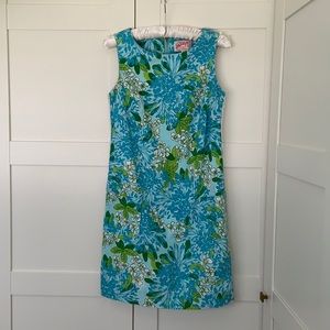 Lilly Pulitzer shift dress with embroidery trim